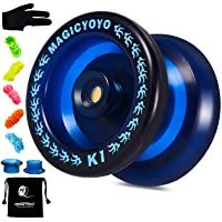 Los mejores  - YOSTAR Responsive YoYo Magic YOYO K1-Plus with Yoyo Bag-Sack + 3 Strings and Yo-Yo Glove Gift (Dark Blue)